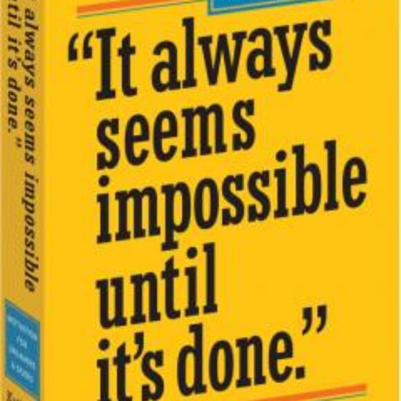 "It always seems impossible until it's done" Book by Petras/Motivation/NWT - Picture 3 of 6